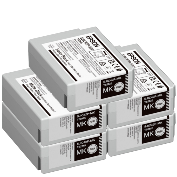 Epson C4000e Tinte Schwarz Matt 5er set